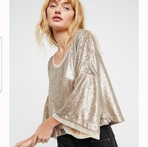 Free People Sequin top